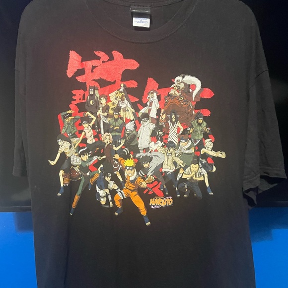 Vintage 2002 Naruto Shippuden “hidden leaf village” T-Shirt - Picture 1 of 3